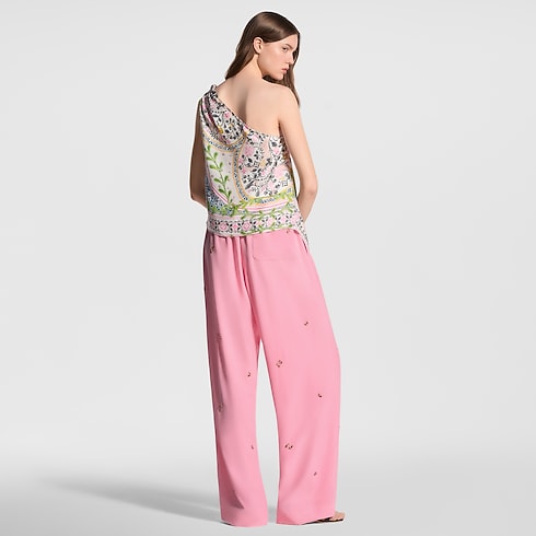 Flower Foulard Asymmetrical Top in Wanita's Pakaian Atasan collections by Louis Vuitton (Perbesar produk)