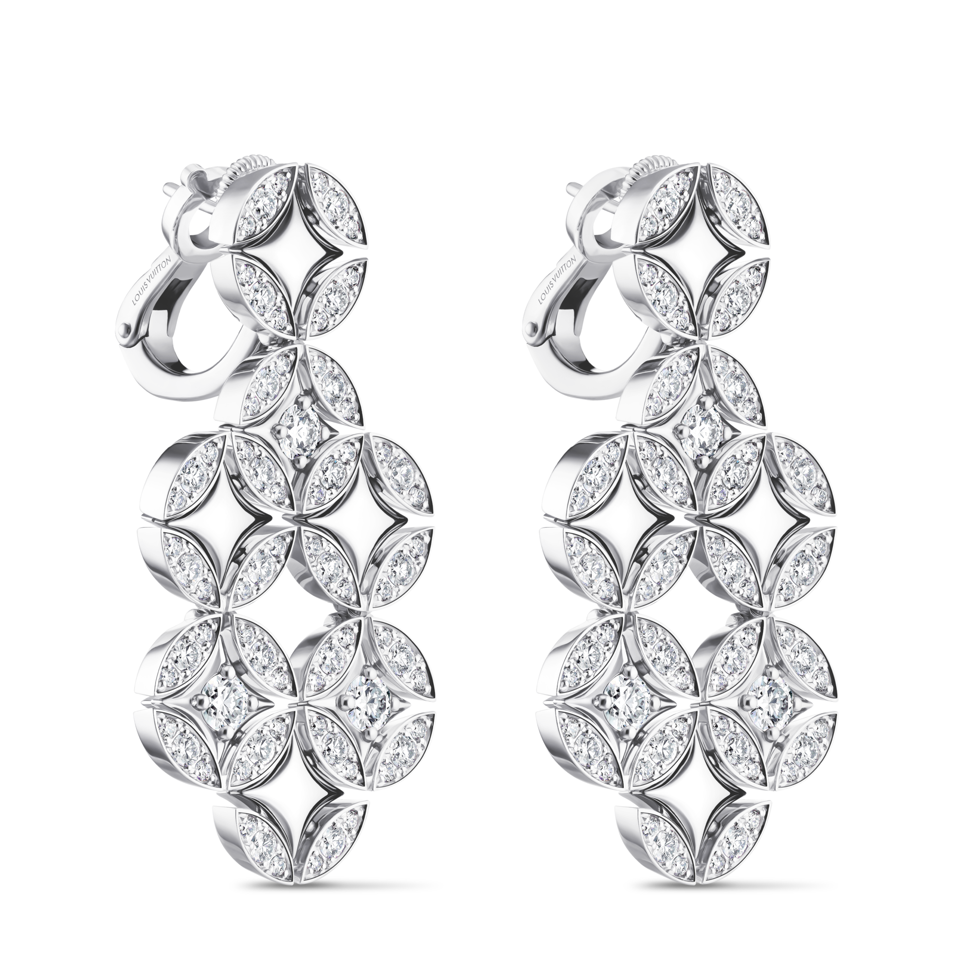 Galaxie Earrings, White Gold & Diamonds  in Les Extraordinaires
