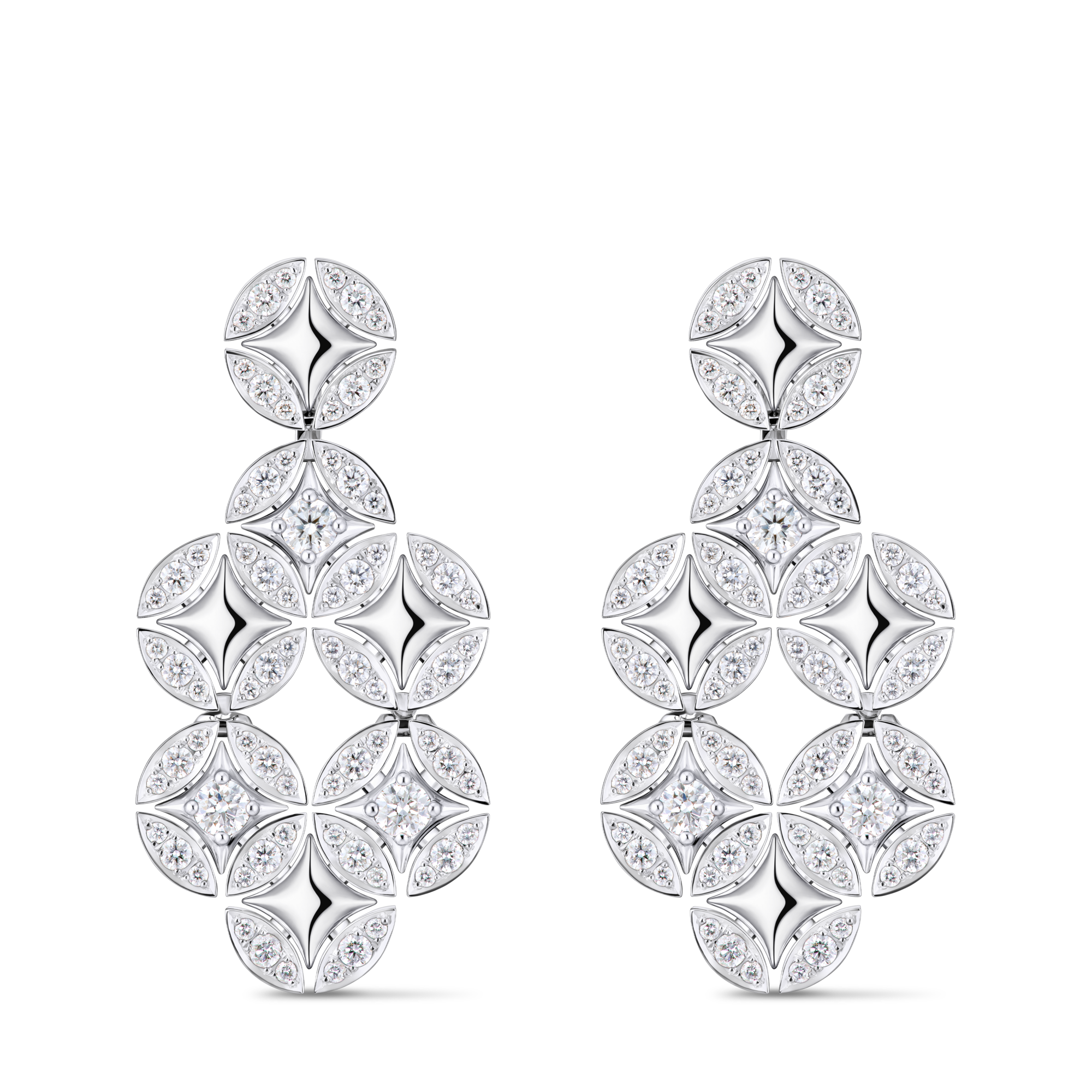 Galaxie Earrings, White Gold & Diamonds  in Les Extraordinaires