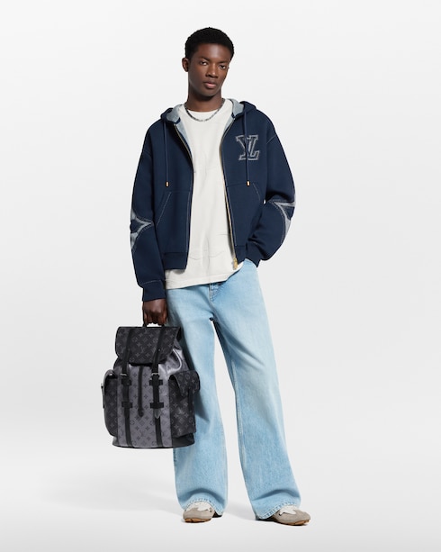 의류 의류 전체 보기 그래픽 인따르시아 지퍼 코튼 후디 | 루이비통 공식 온라인 스토어®