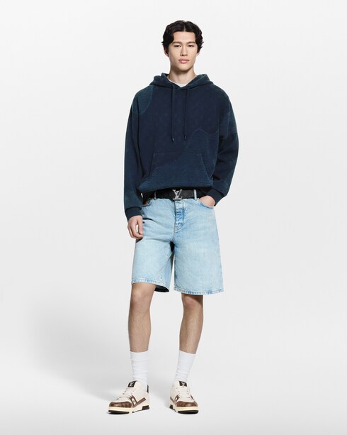 グラフィック ジャカードフーディ メンズ ウェア(洋服)