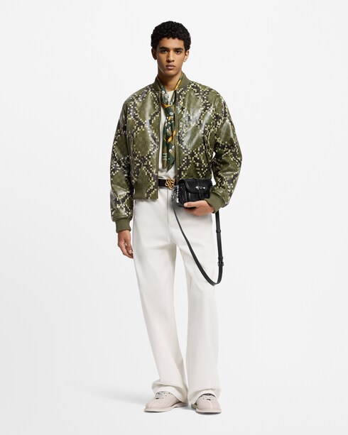 Graphic Leather Bomber in Men's Ready to Wear Outerwear and Coats collections by Louis Vuitton