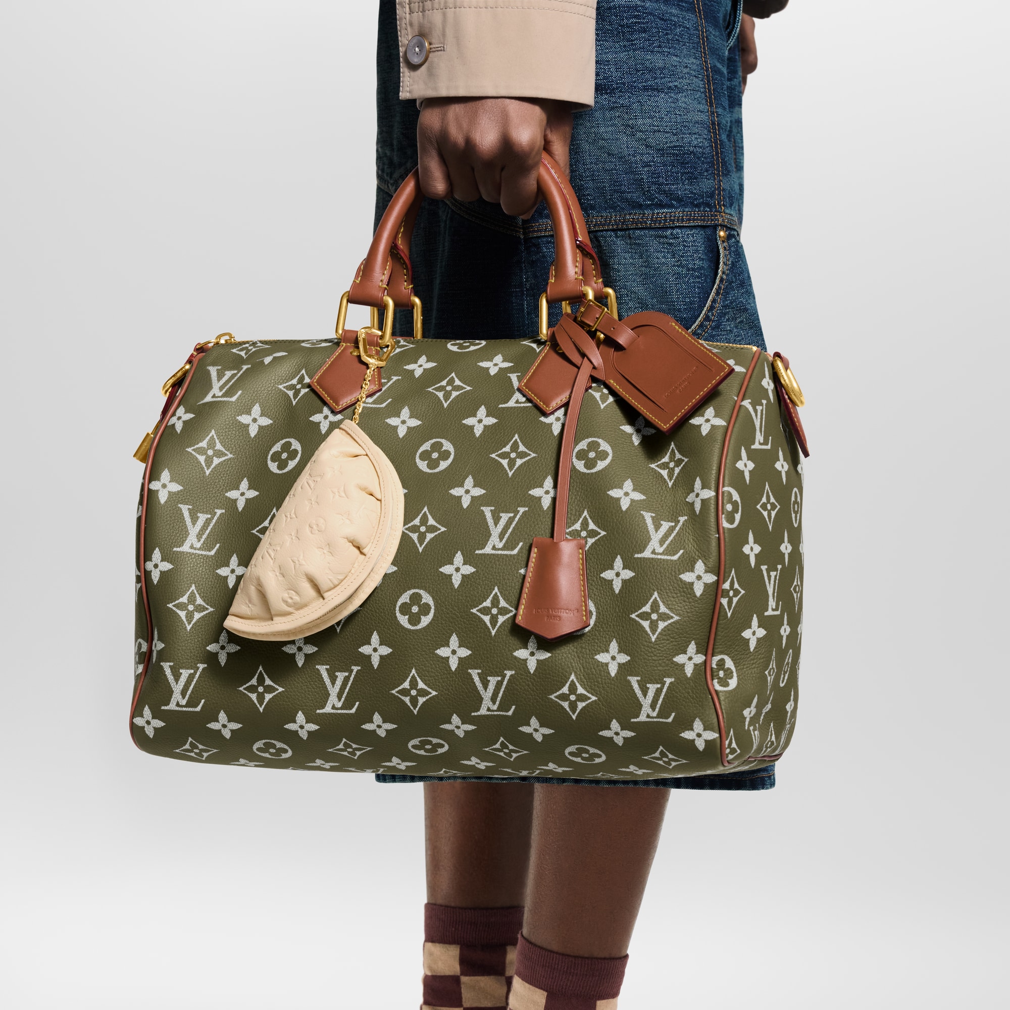 Gyoza Key Pouch Autres Cuirs Monogram in Pria