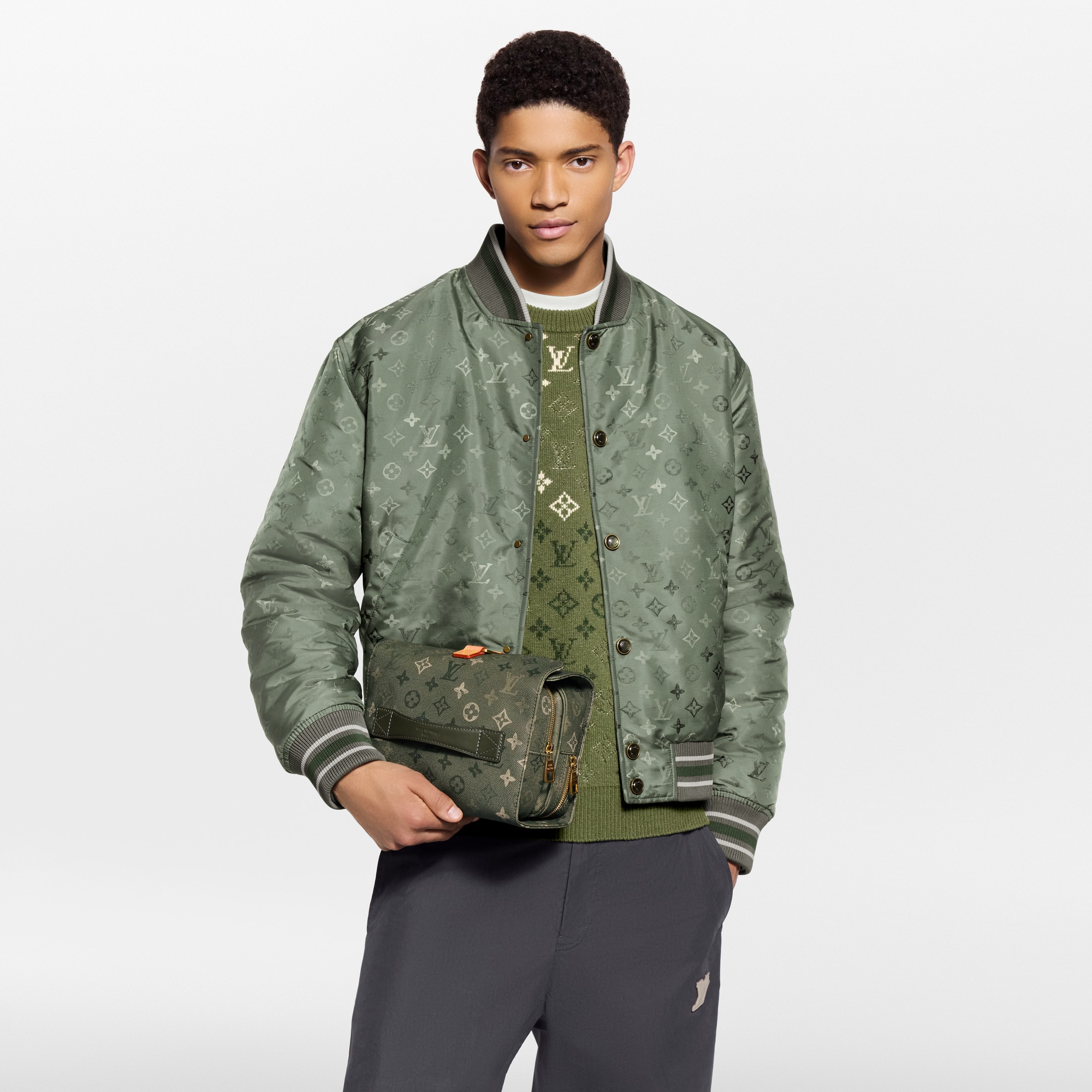 Hanging Toiletry Bag Monogram Other in Pria