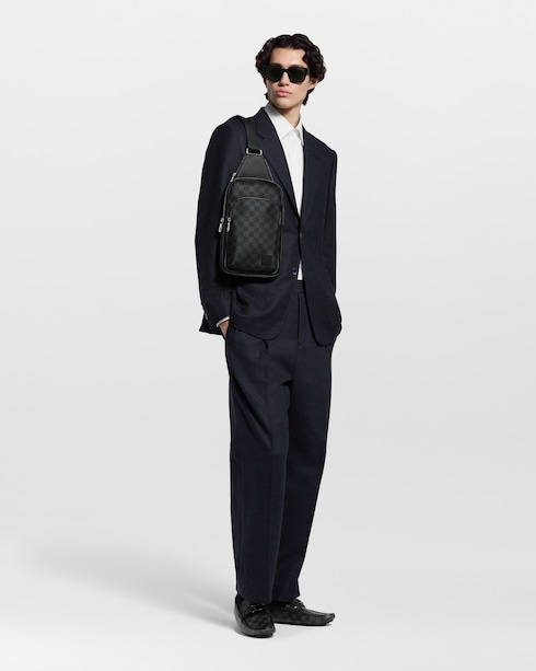 รองเท้ามอคคาซินรุ่น HOCKENHEIM Damier Graphite แคนวาส in ผู้ชาย's รองเท้า รองเท้าสำหรับผู้ชาย collections by Louis Vuitton