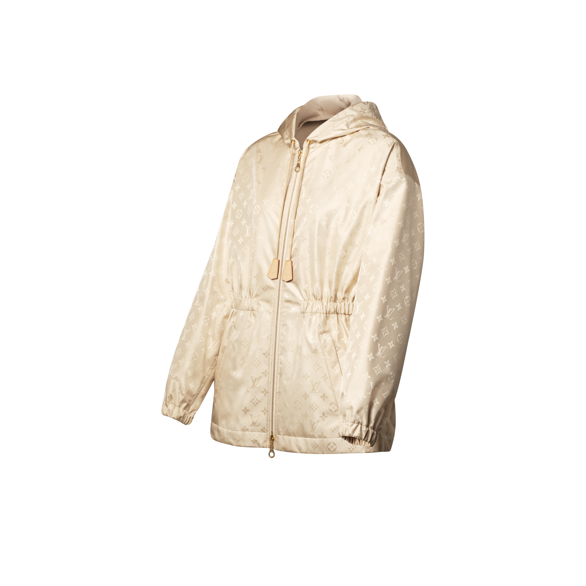 Hooded Monogram Parka  in Wanita