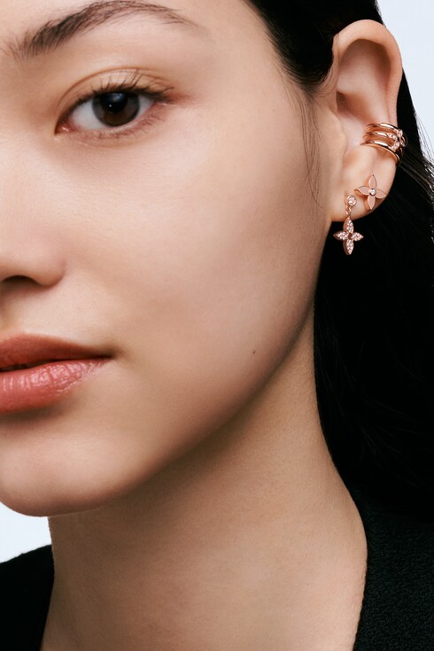 Idylle Blossom Ear Stud, Pink Gold And Diamonds - Per Unit in Jewellery's Categories Earrings collections by Louis Vuitton
