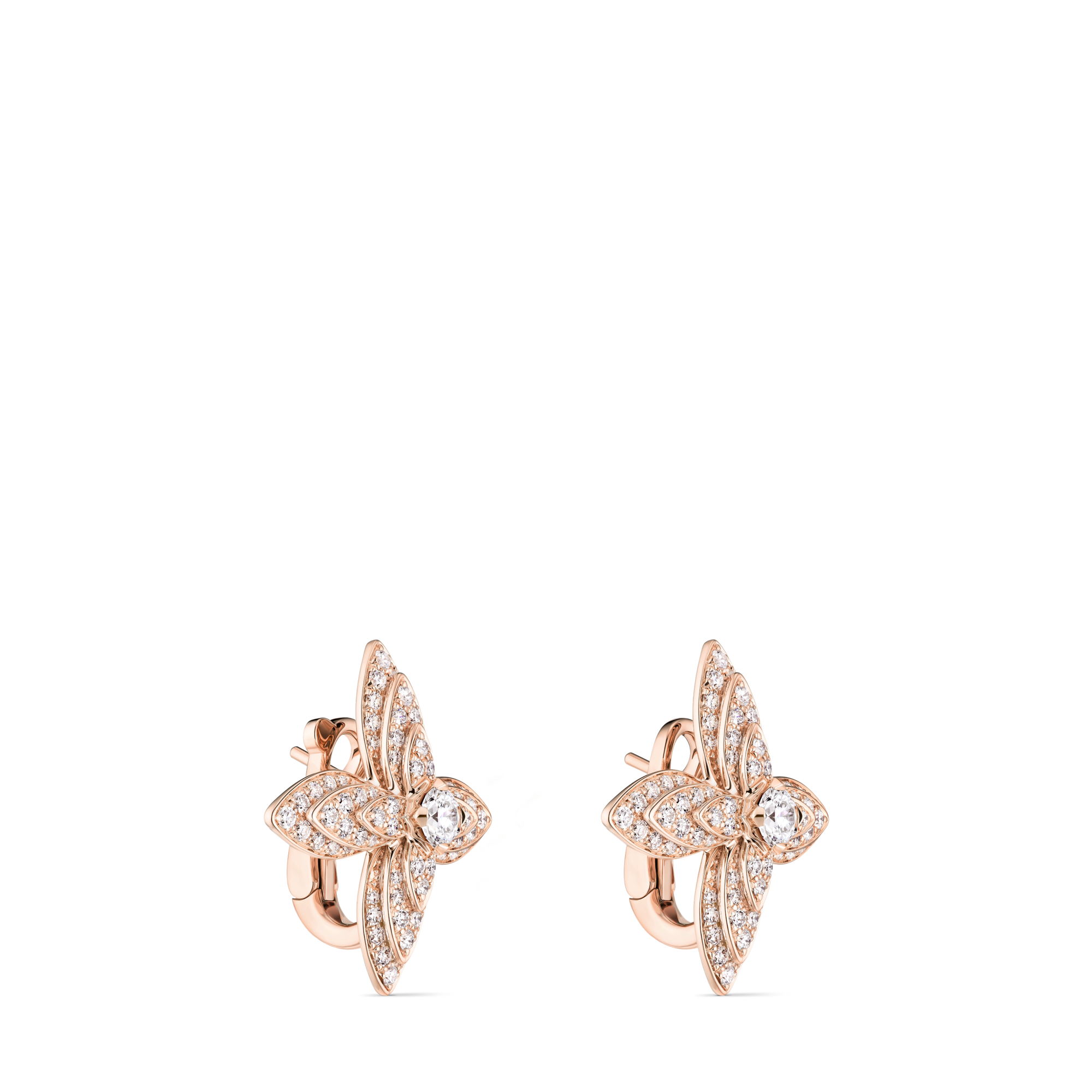 Idylle Blossom Earrings, Pink Gold and Diamonds  in Les Extraordinaires