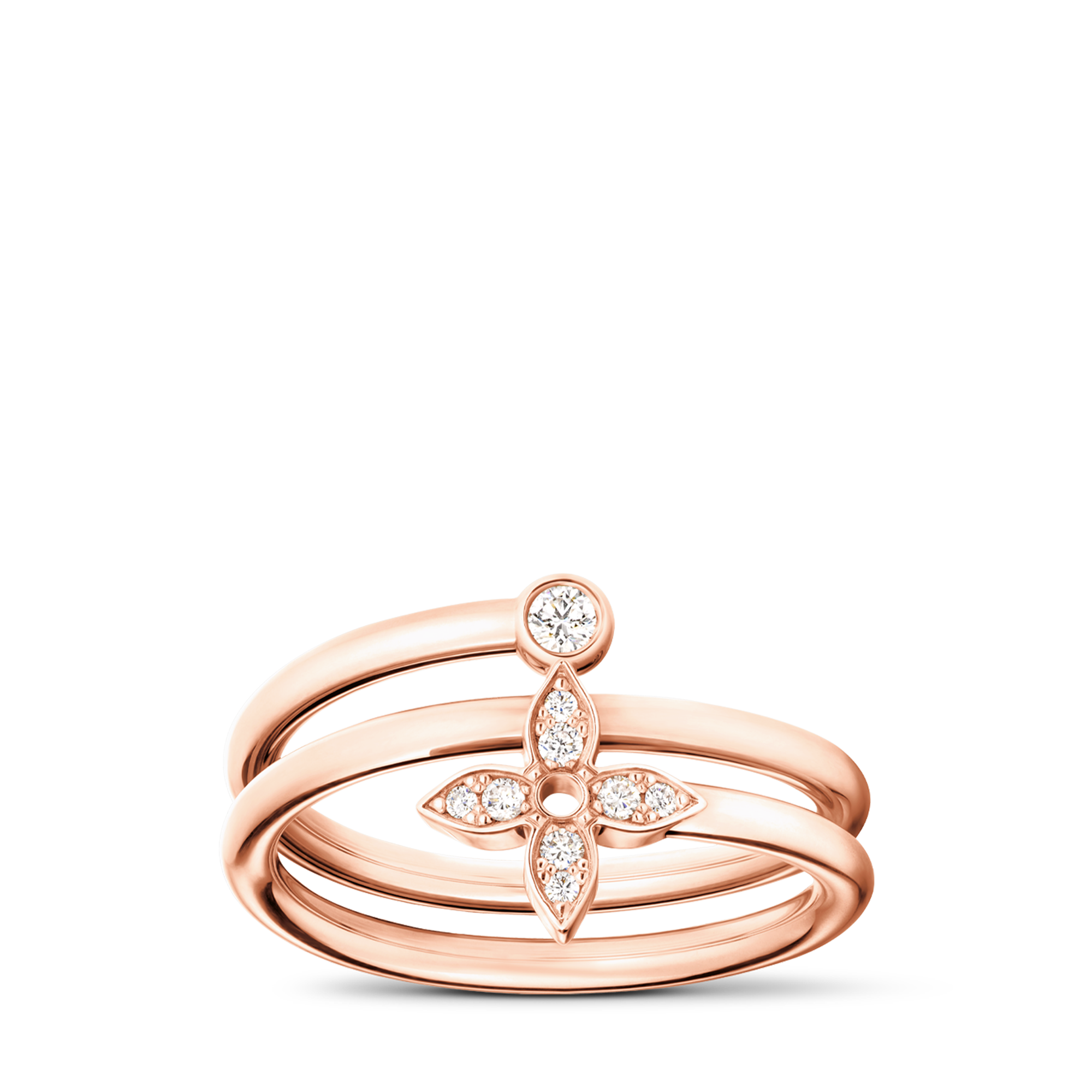 Idylle Blossom Multi Ring, Pink Gold and Diamonds  in Perhiasan
