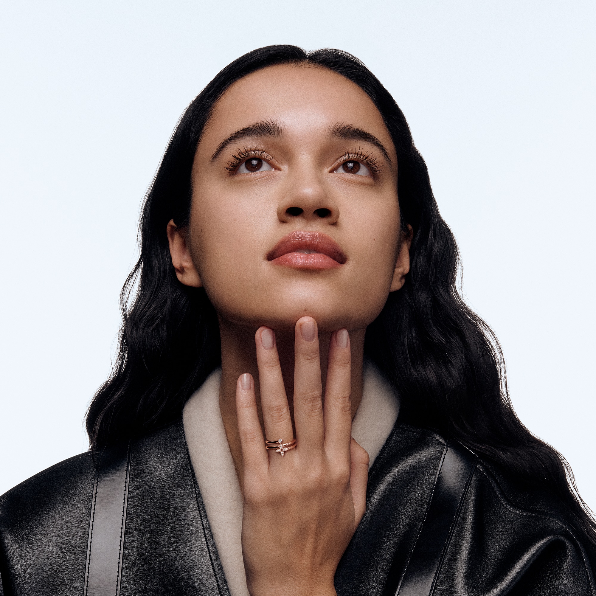 Idylle Blossom Multi Ring, Pink Gold and Diamonds  in Perhiasan