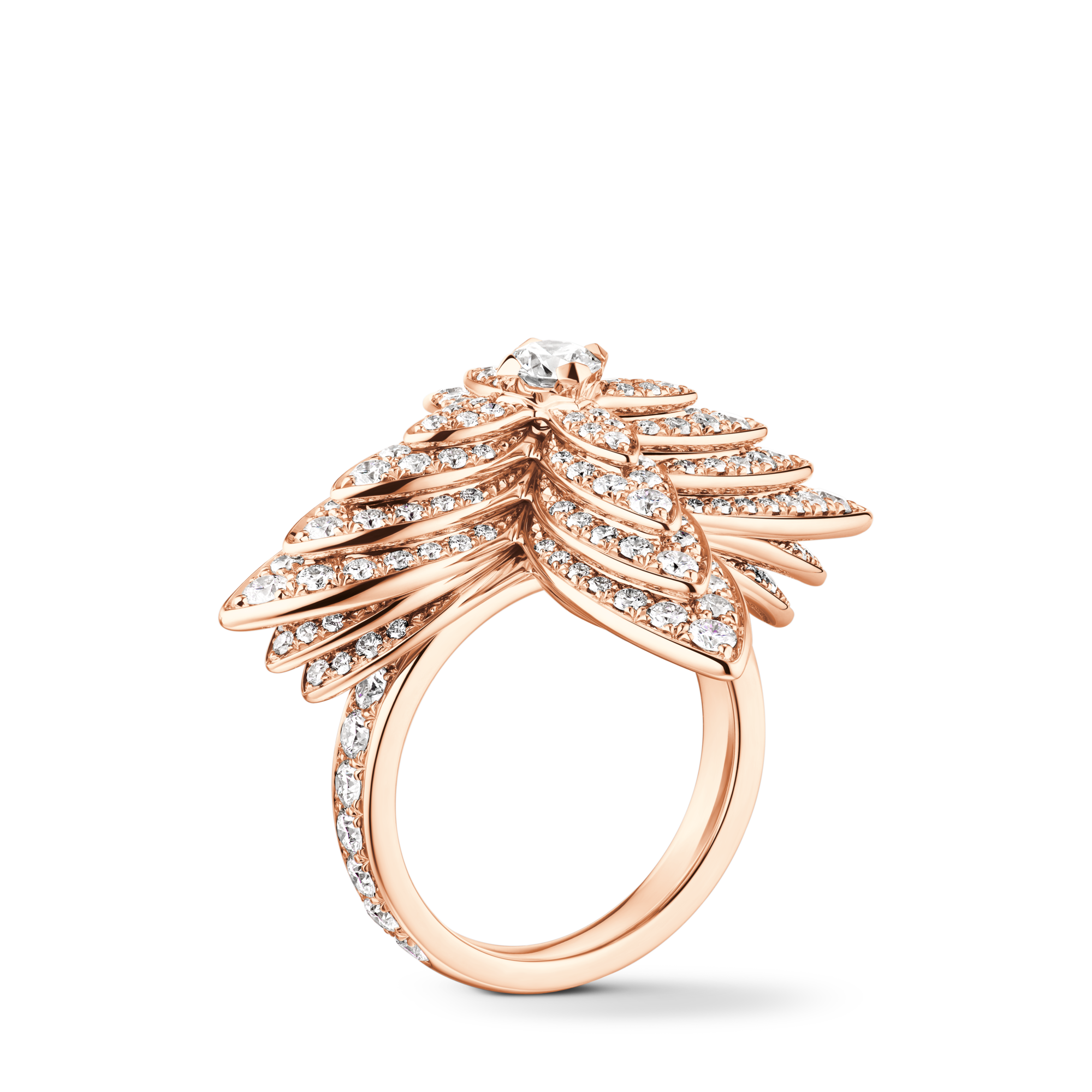 Idylle Blossom Ring, Pink Gold and Diamonds  in Les Extraordinaires