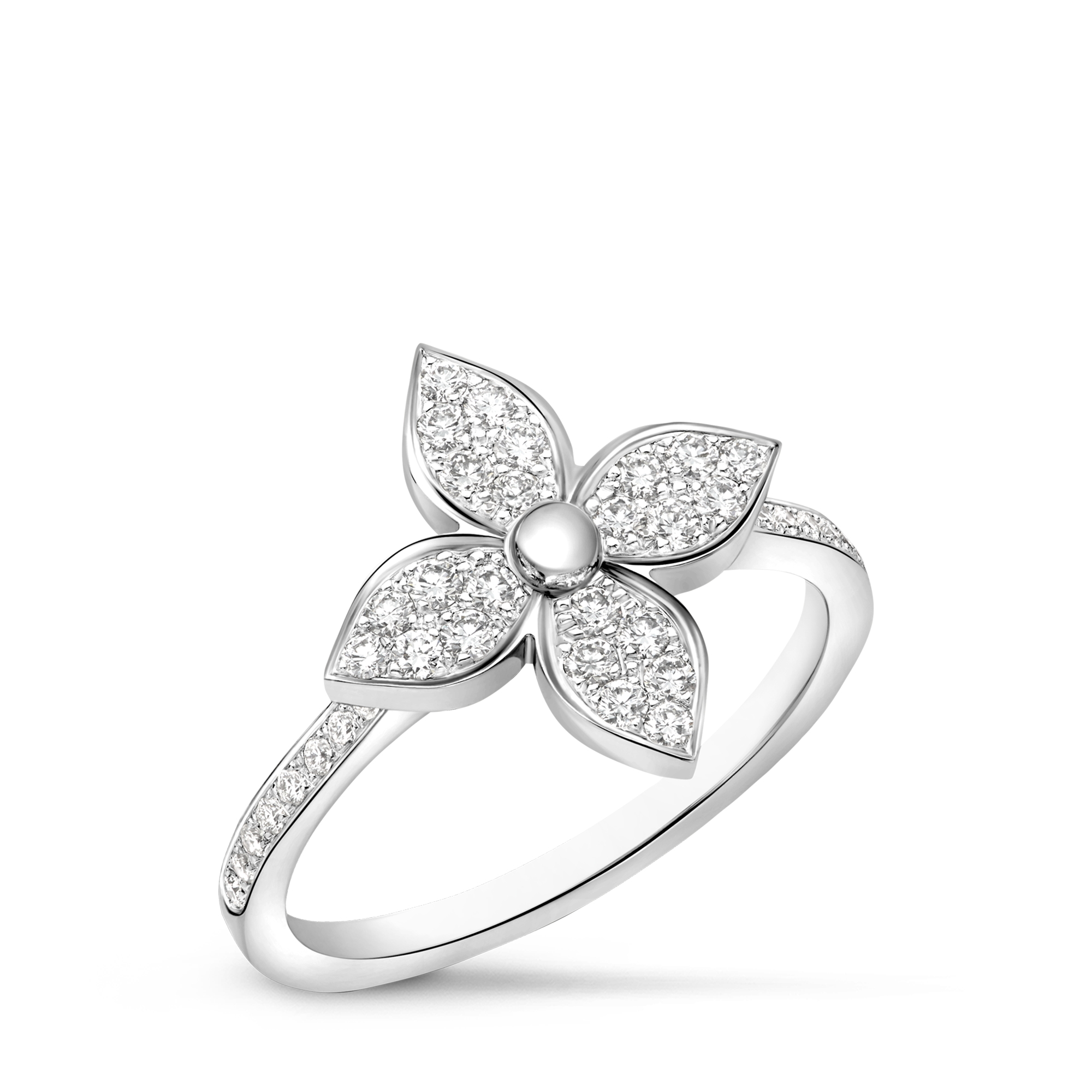Idylle Blossom Ring, White Gold And Diamonds  in Perhiasan