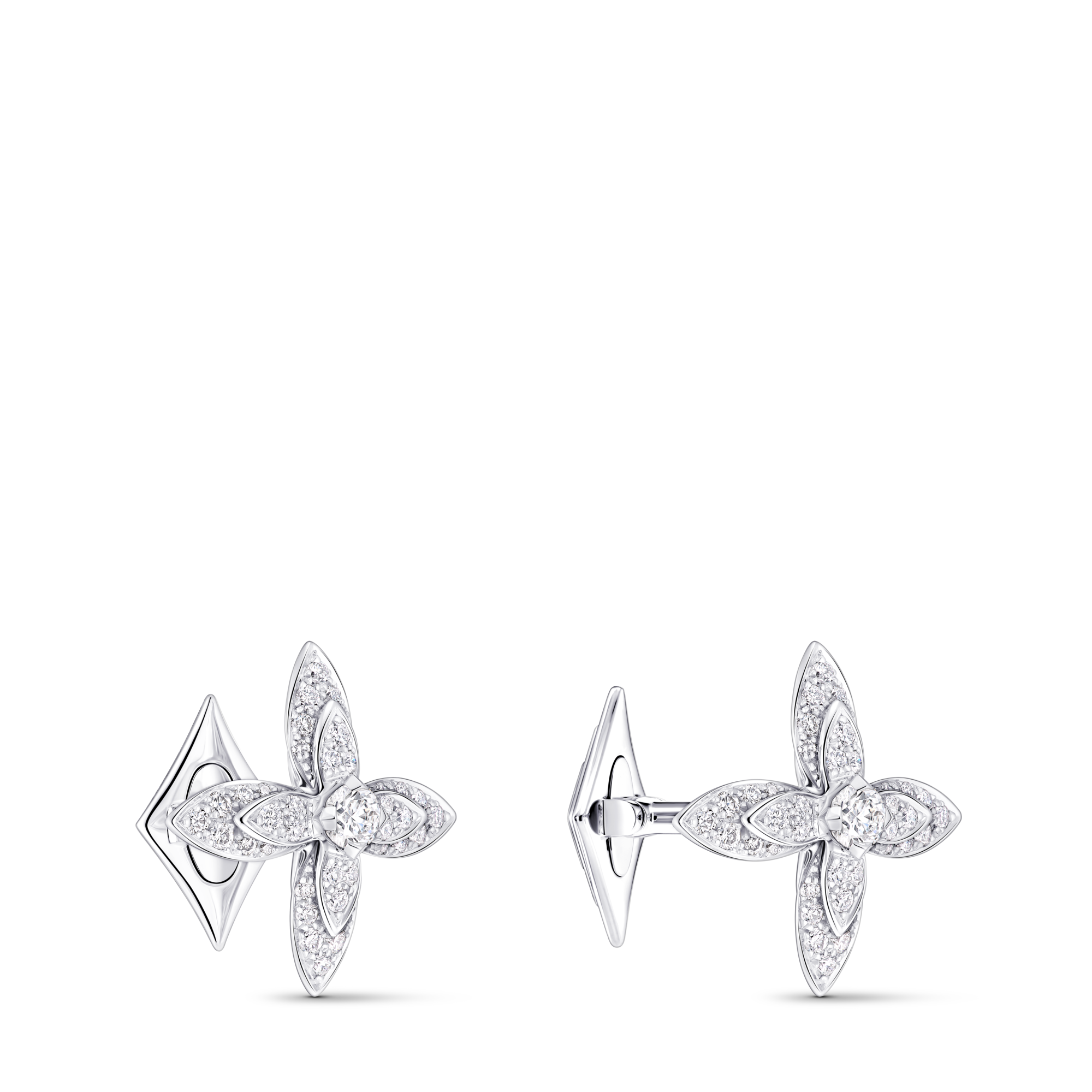 Idylle Cufflinks, White Gold & Diamonds  in Les Extraordinaires