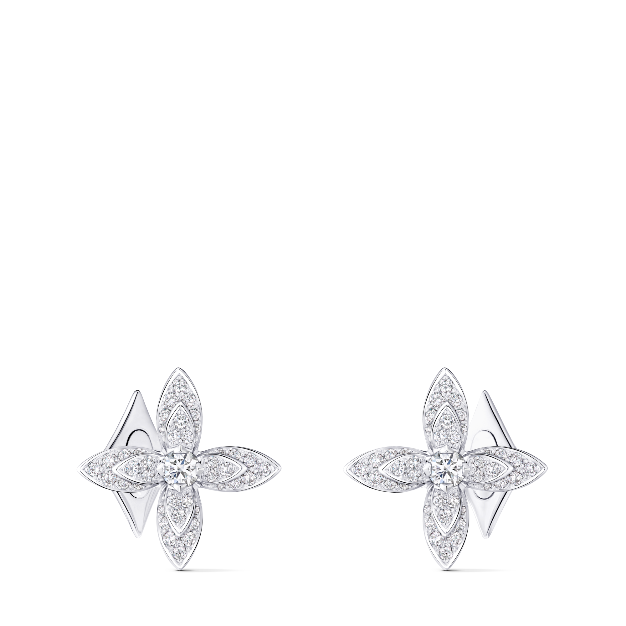 Idylle Cufflinks, White Gold & Diamonds  in Les Extraordinaires