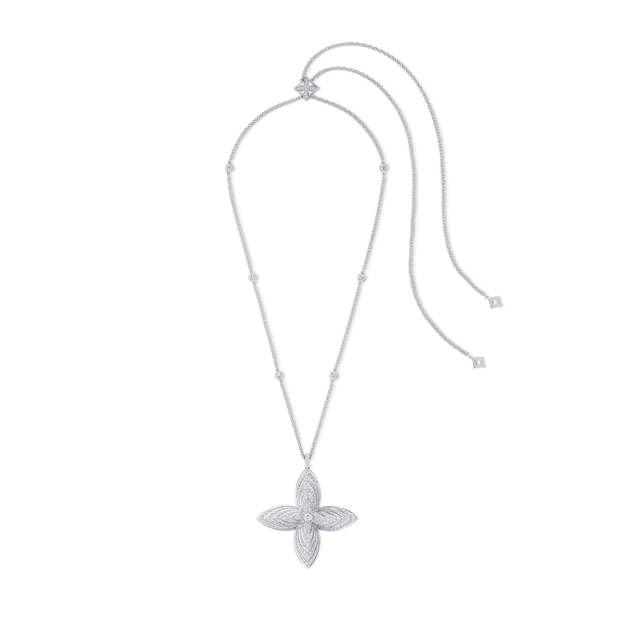 Idylle Pendant, White Gold & Diamonds  in Les Extraordinaires