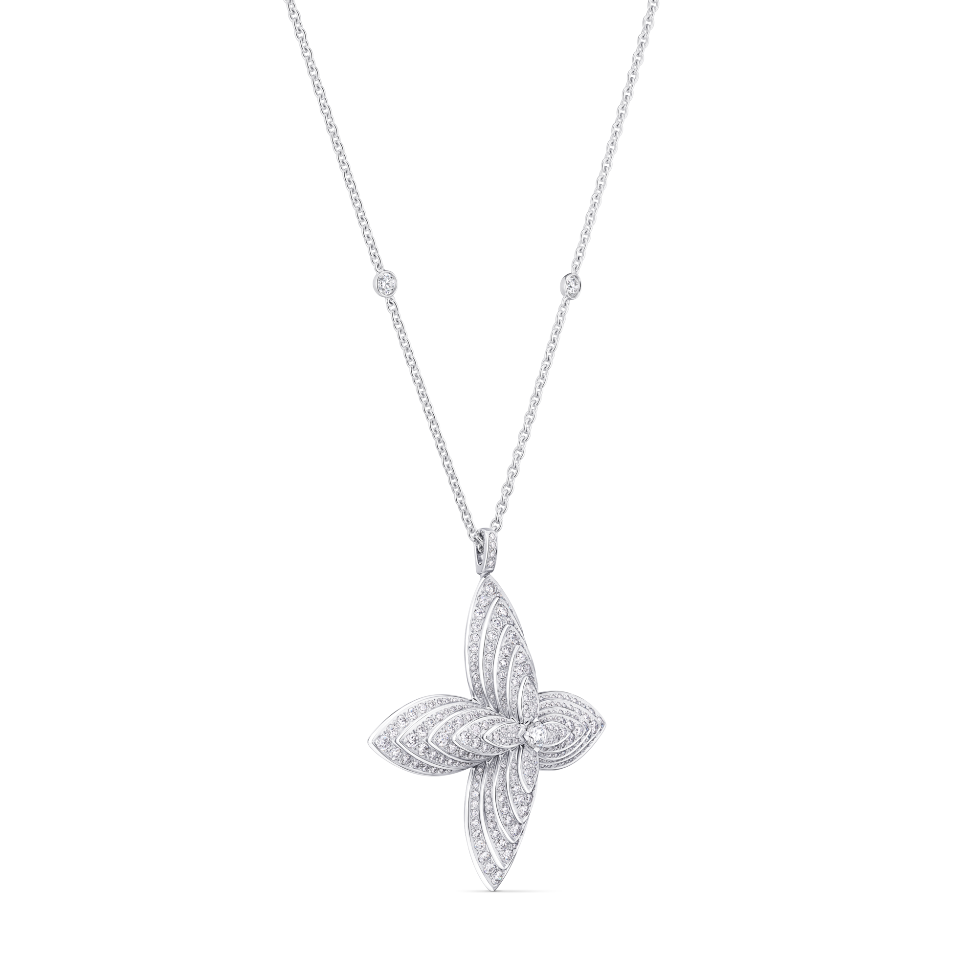 Idylle Pendant, White Gold & Diamonds  in Les Extraordinaires
