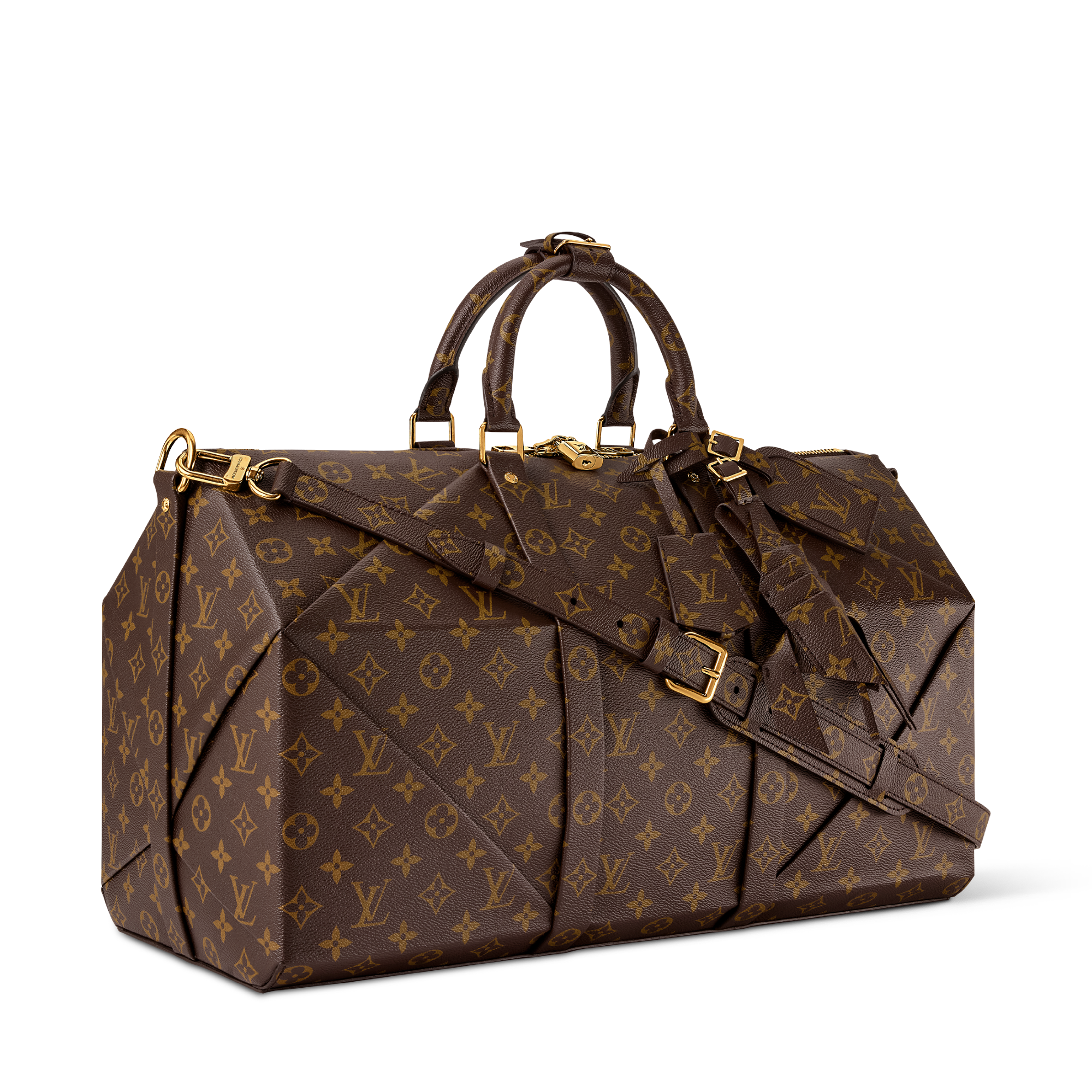 Keepall 50 Autres Cuirs Monogram in Pria