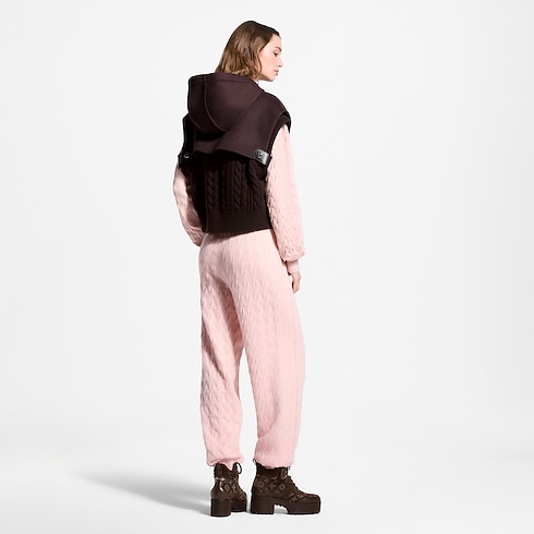 Knit Insert Zip-Up Gilet in Wanita's Pakaian Mantel dan Jaket collections by Louis Vuitton (Perbesar produk)