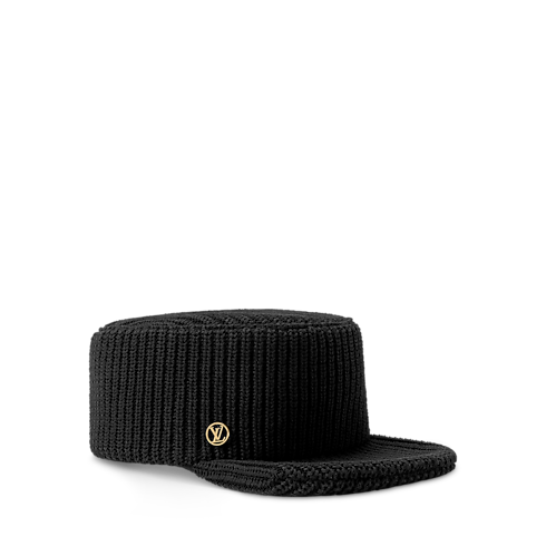 Knitted Squared Cap . in Women's Accessories Hats and Gloves collections by Louis Vuitton (Product zoom)