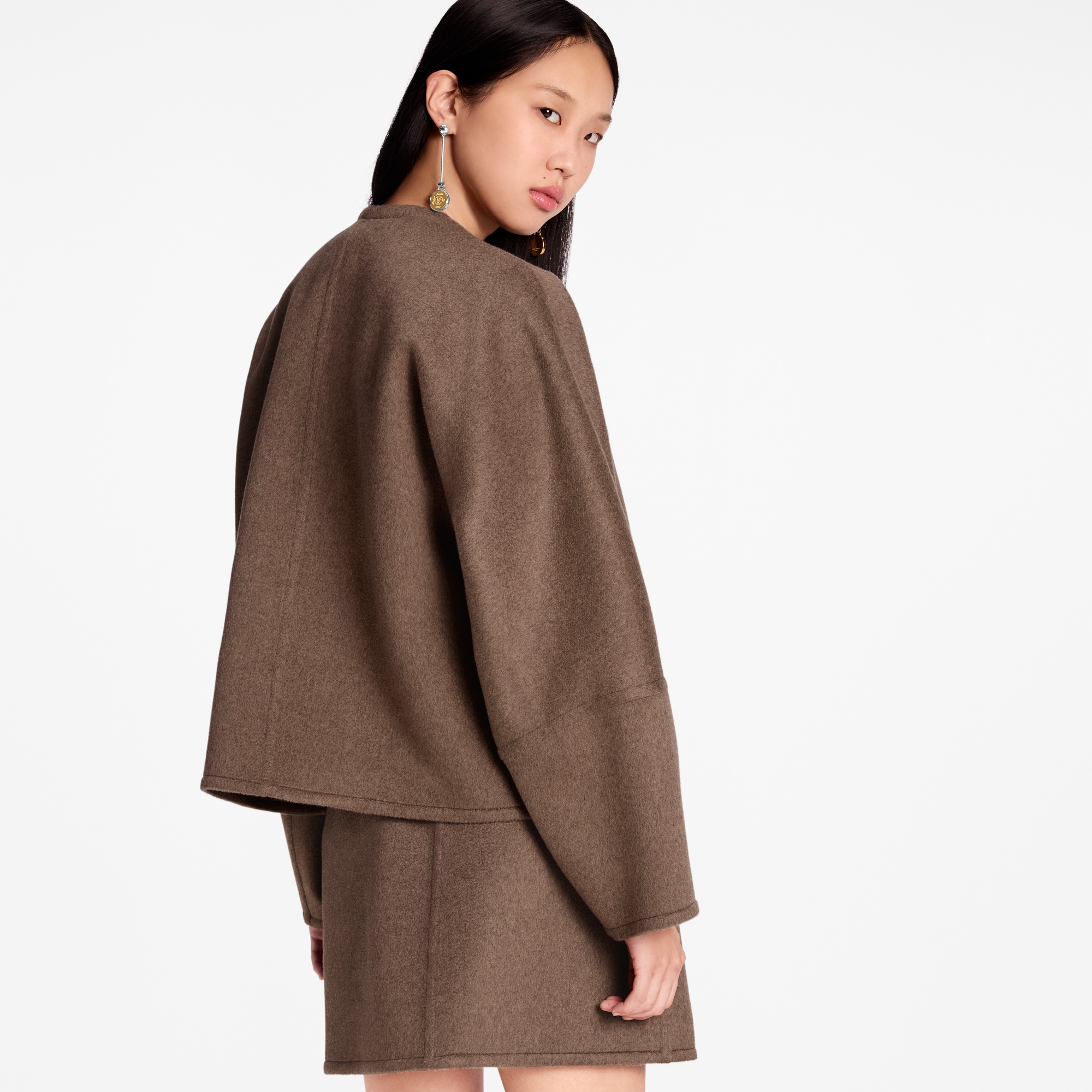 Lace Tie Balloon Sleeve Jacket  in Wanita