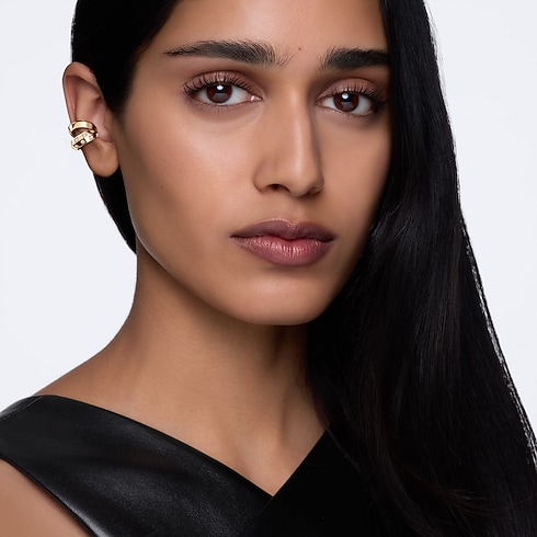 Le Damier de Louis Vuitton Double Earcuff, Yellow Gold and Diamonds in Jewelry's Categories Earrings collections by Louis Vuitton (Product zoom)