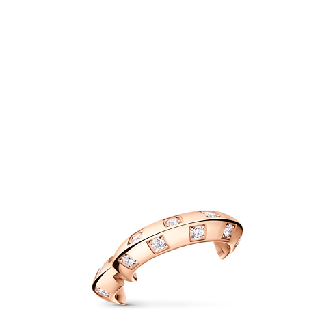Le Damier de Louis Vuitton Earcuff, Rose Gold and Diamonds in Jewelry's Categories Earrings collections by Louis Vuitton (Product zoom)
