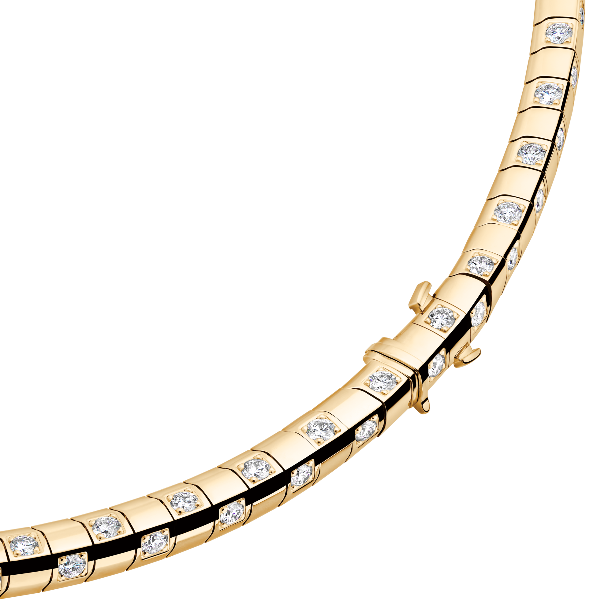 Le Damier de Louis Vuitton Medium Necklace, Yellow Gold and Diamonds - Long  in Perhiasan