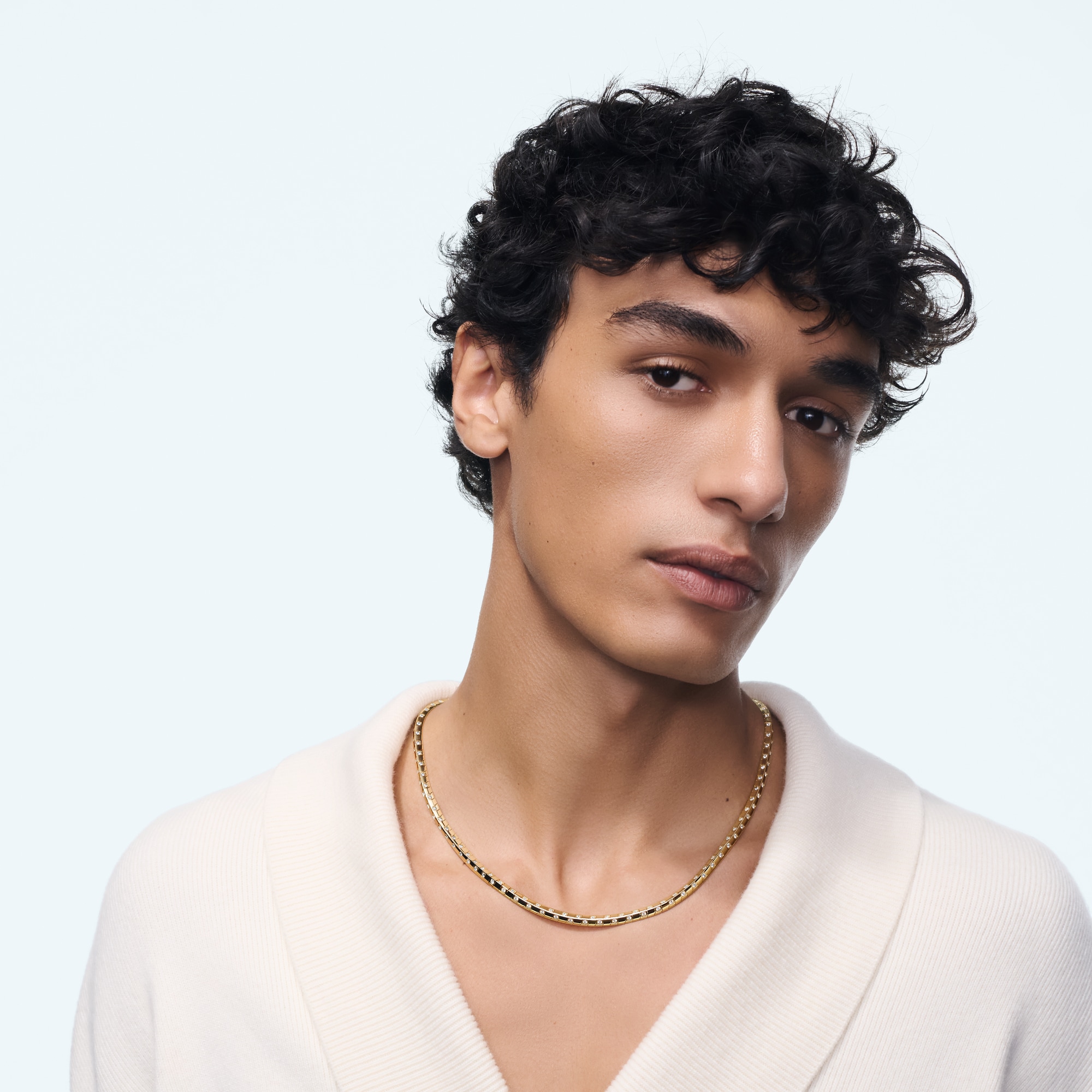 Le Damier de Louis Vuitton Medium Necklace, Yellow Gold and Diamonds - Long  in Perhiasan