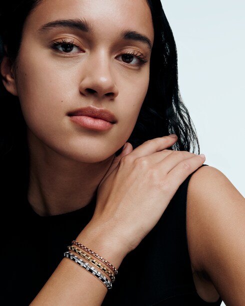 สร้อยข้อมือเส้นเล็ก Le Damier de Louis Vuitton โรสโกลด์และเพชร in จิวเวลรี่'s หมวดหมู่ กำไลและสร้อยข้อมือ collections by Louis Vuitton