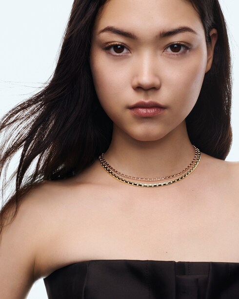 Le Damier de Louis Vuitton Small Necklace, Rose Gold and Diamonds in Perhiasan's Kategori Kalung dan Liontin collections by Louis Vuitton