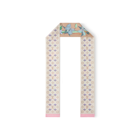 Leather Flowers Bandeau S00 in Wanita's Aksesori Silk Squares and Bandeaus collections by Louis Vuitton (Perbesar produk)