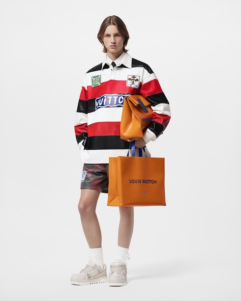 レザーインターシャダミエラグビーショーツ メンズ ウェア(洋服)