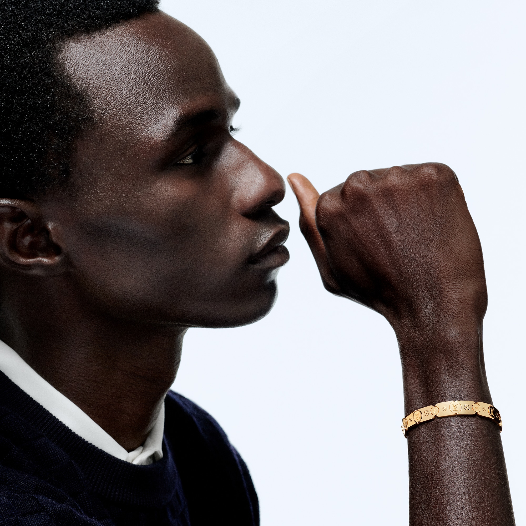 Les Gastons Vuitton Gourmette Bracelet, Yellow Gold  in Perhiasan