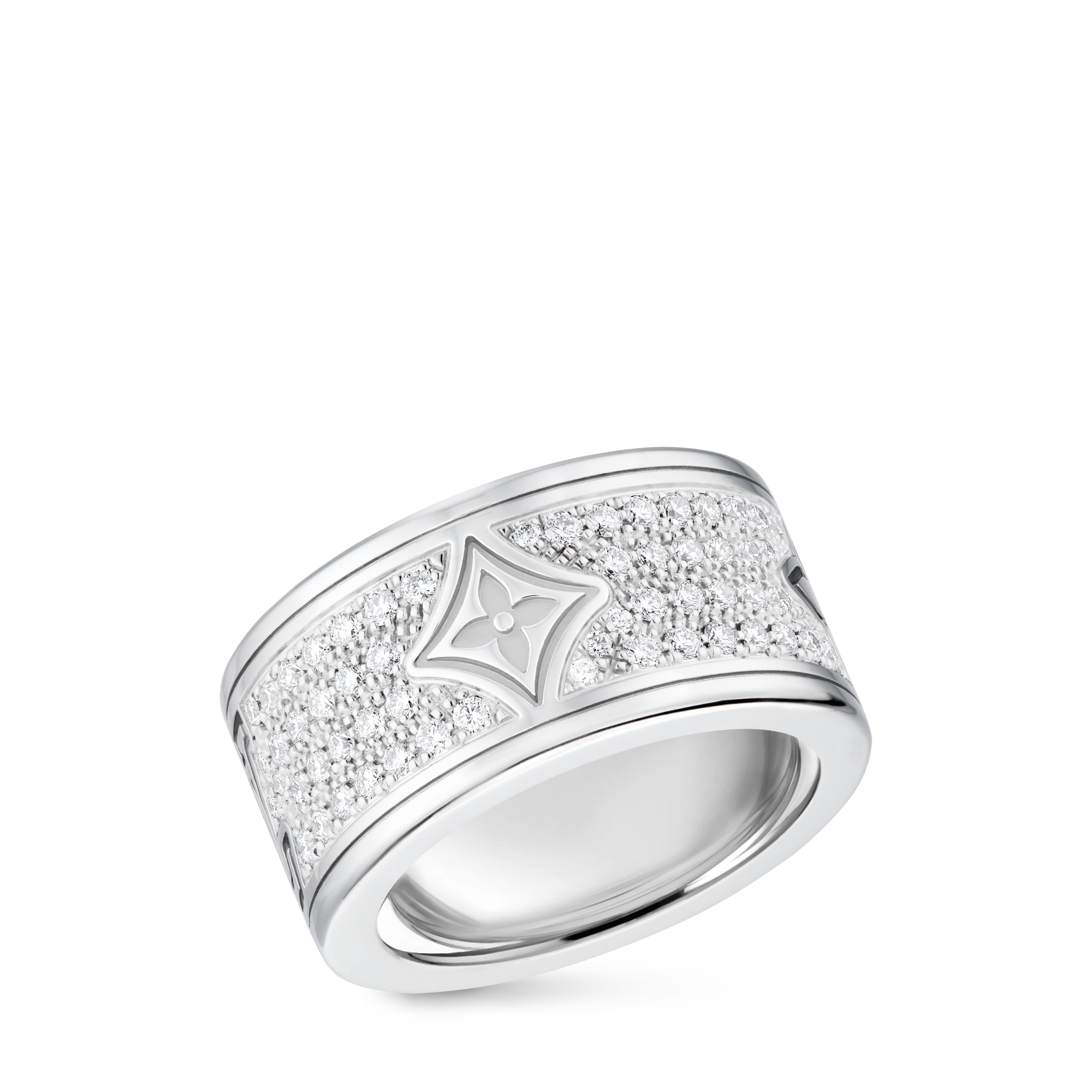 Les Gastons Vuitton Large Ring, White Gold and Diamonds  in Perhiasan