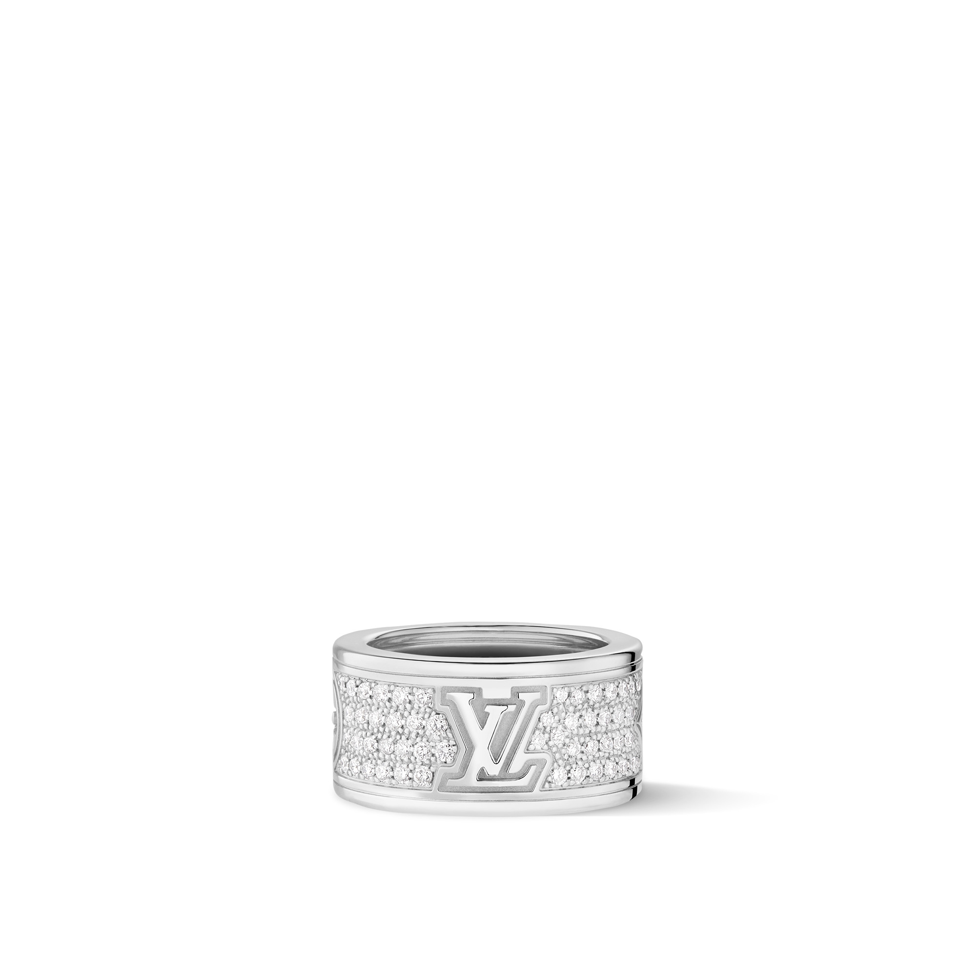 Les Gastons Vuitton Large Ring, White Gold and Diamonds  in Perhiasan
