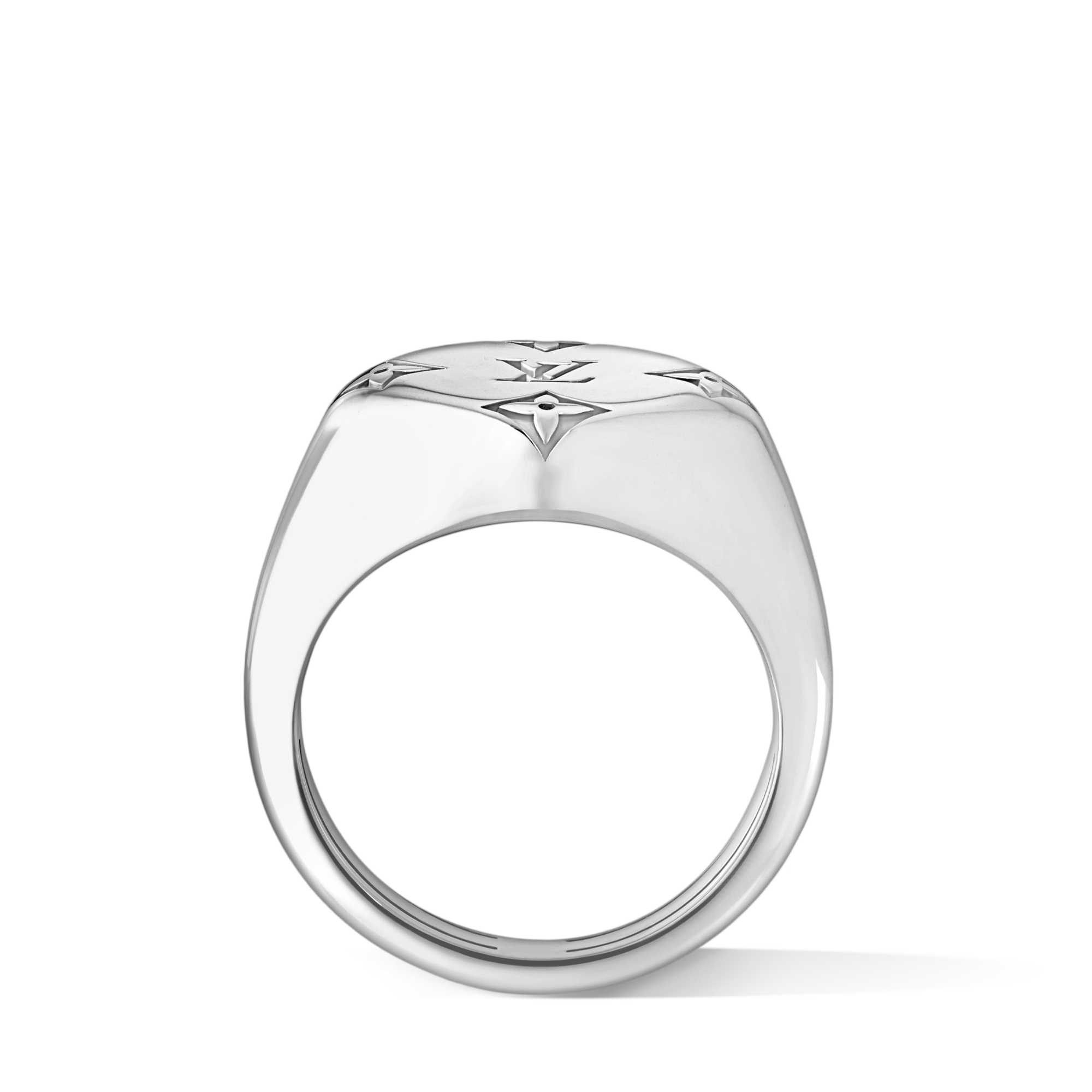 Les Gastons Vuitton Signet Ring, White Gold  in Perhiasan