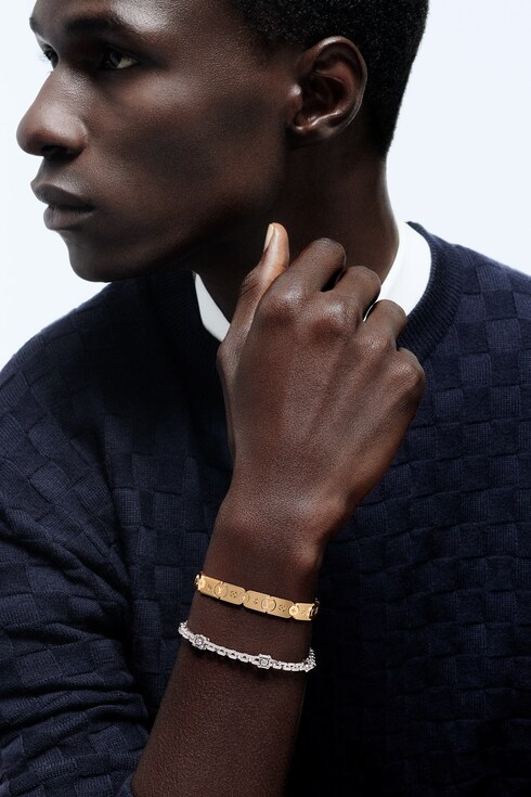 Les Gastons Vuitton Trunk Bracelet, White Gold and Diamonds in Perhiasan's Kategori Gelang collections by Louis Vuitton