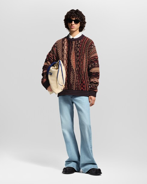 ロングスリーブ クルーネック メンズ ウェア(洋服)