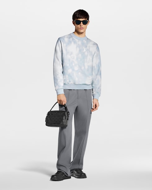 ロングスリーブ プリント クルーネック メンズ ウェア(洋服)