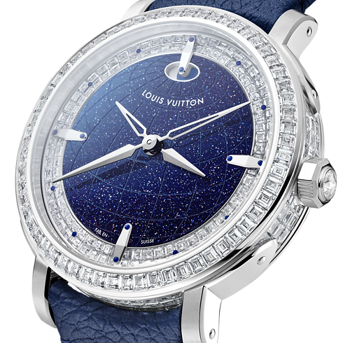 Louis Vuitton Escale Twin Zone, Automatic, 41mm, Platinum and diamond in Jam Tangan's Semua Koleksi } collections by Louis Vuitton (Perbesar produk)