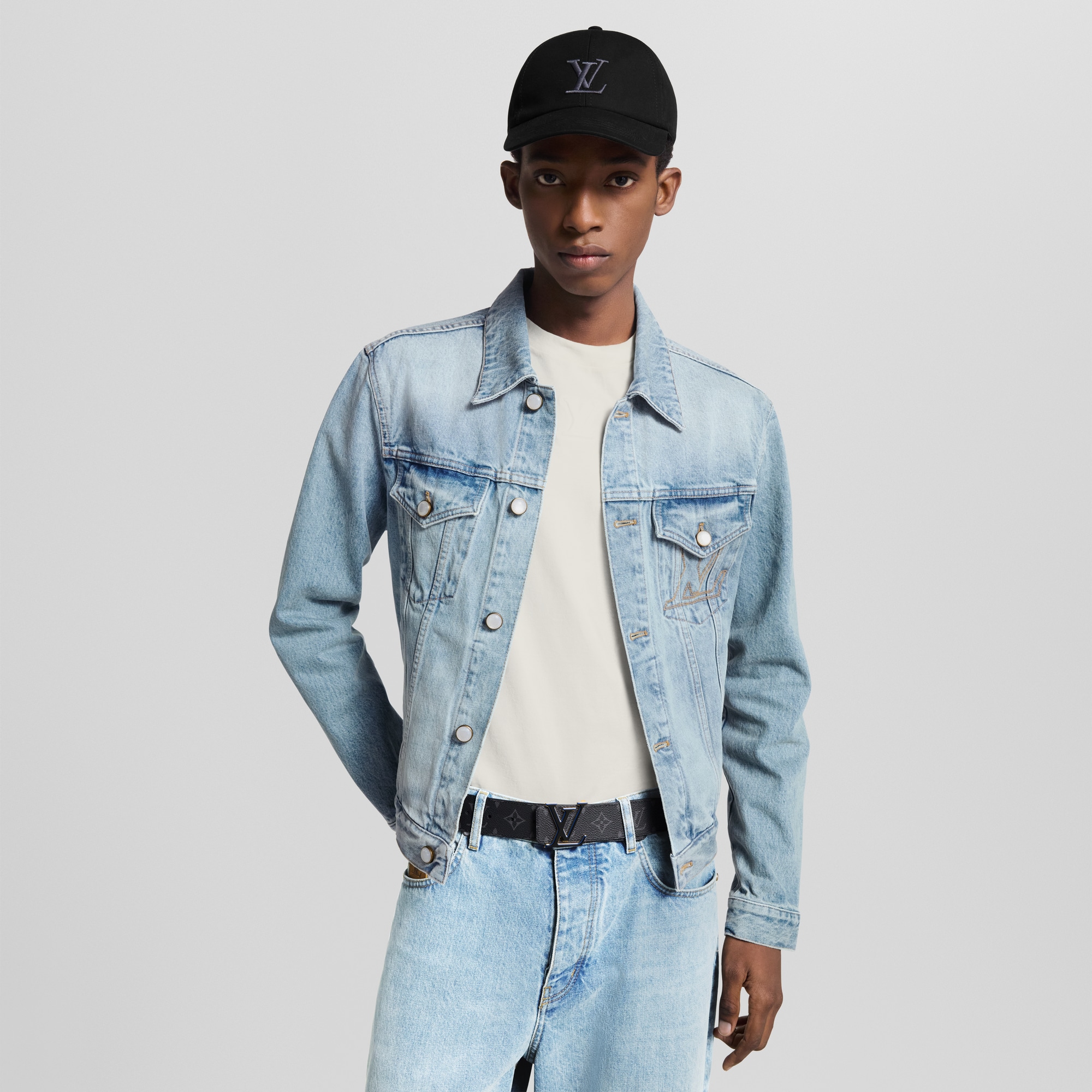 LV 3 Steps 40mm Reversible Belt  in Pria