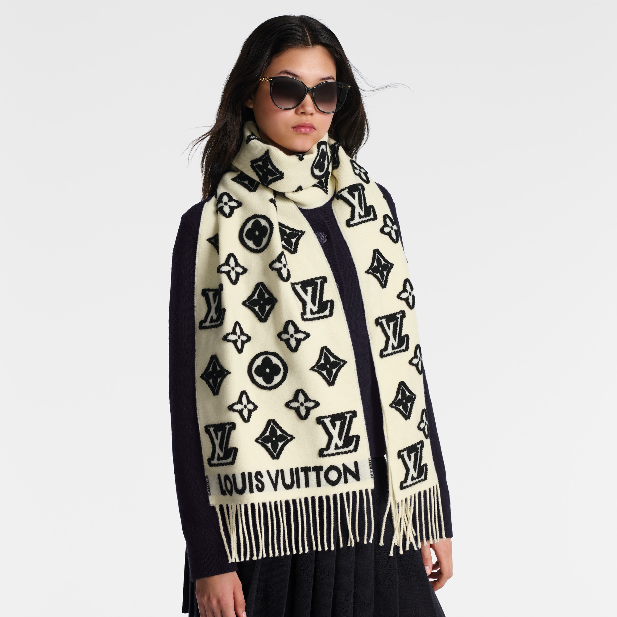 LV 3D Scarf S00 in Wanita