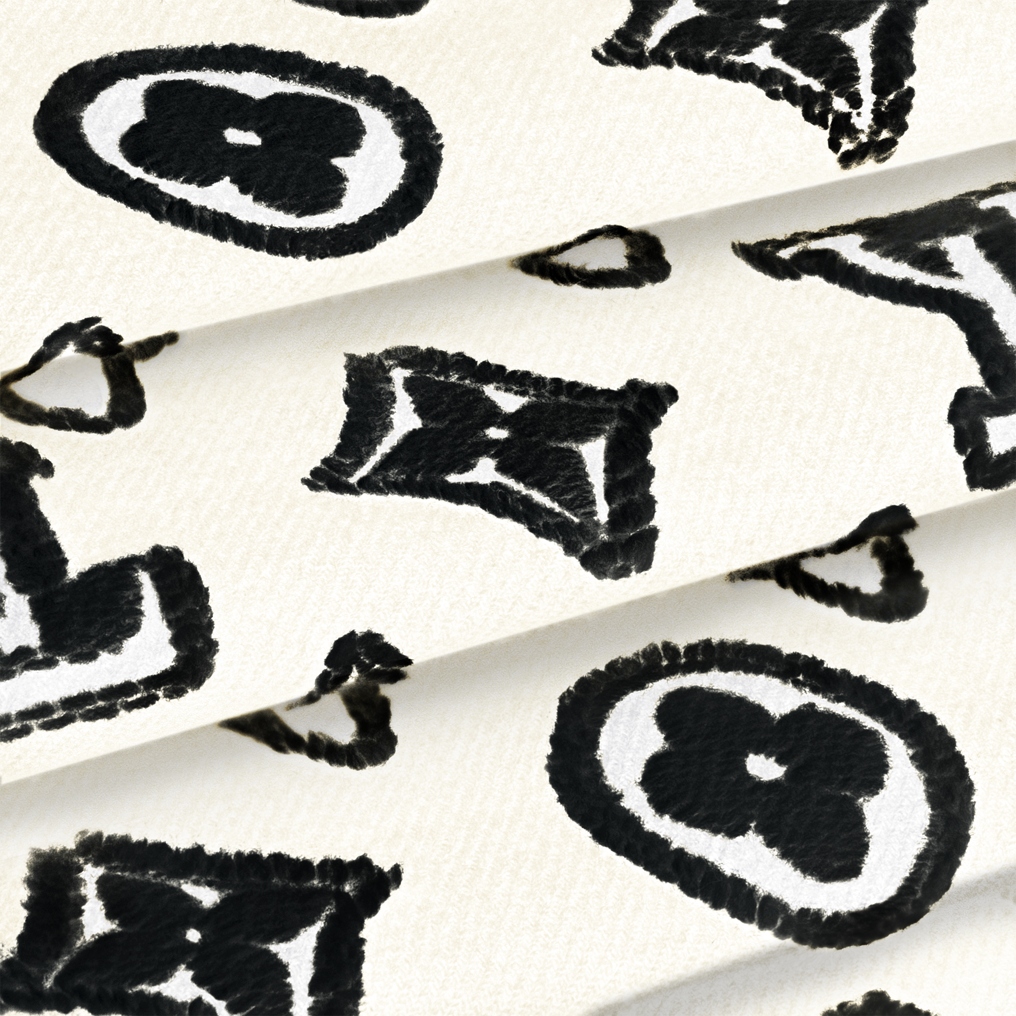 LV 3D Scarf S00 in Wanita