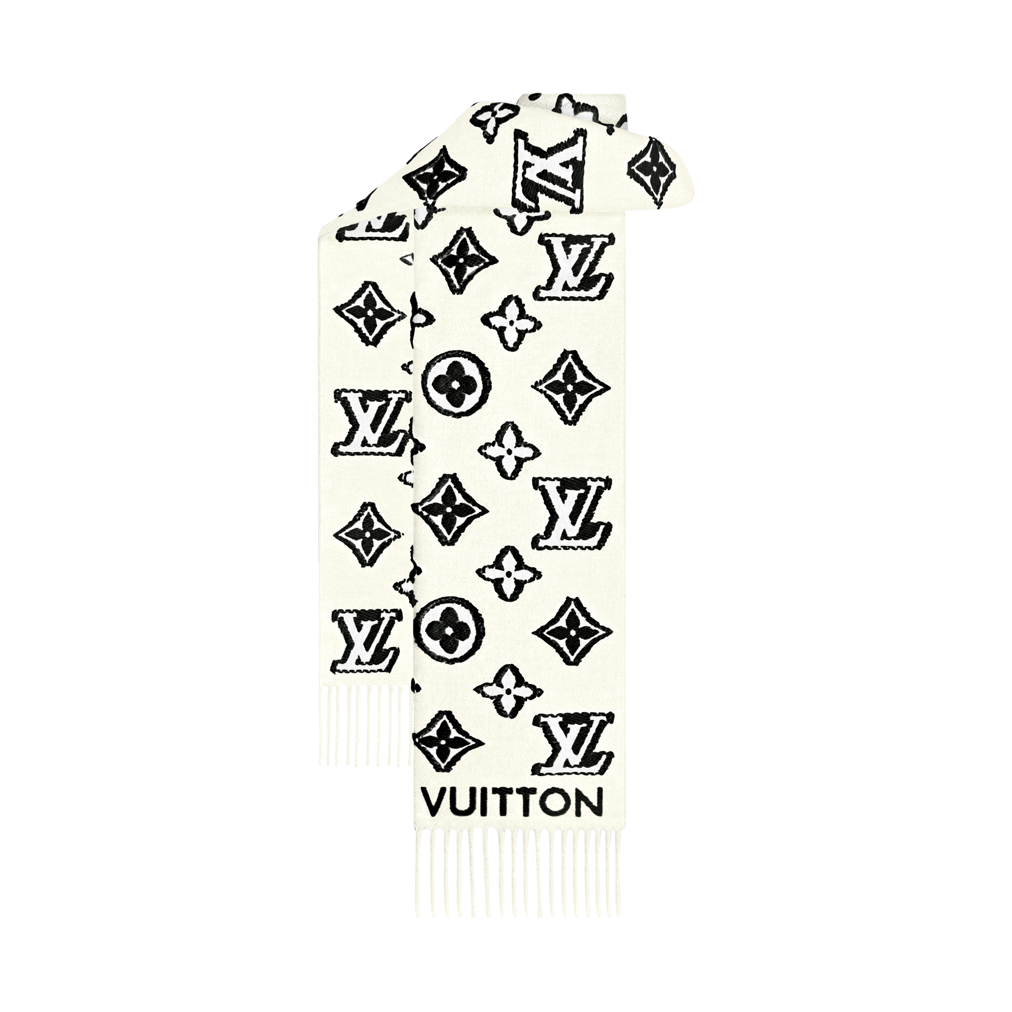 LV 3D Scarf S00 in Wanita