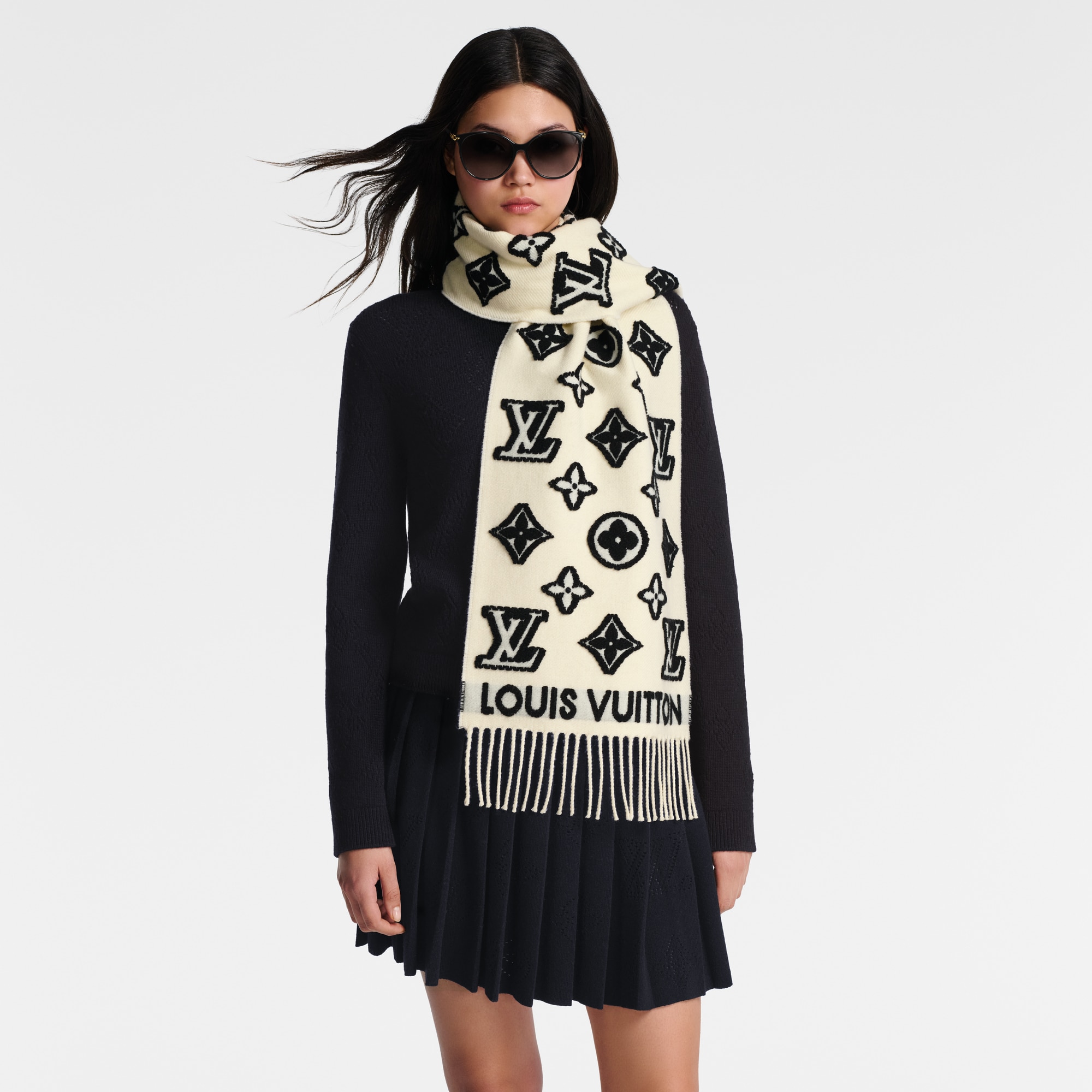 LV 3D Scarf S00 in Wanita