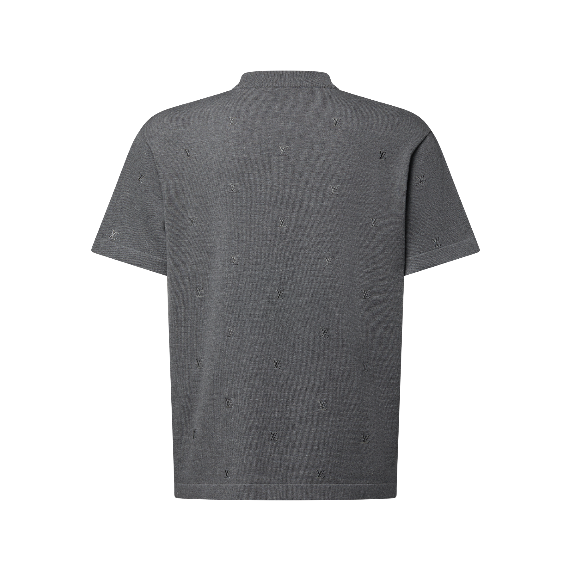 LV Blason Embroidered Short-Sleeved Crewneck  in Pria