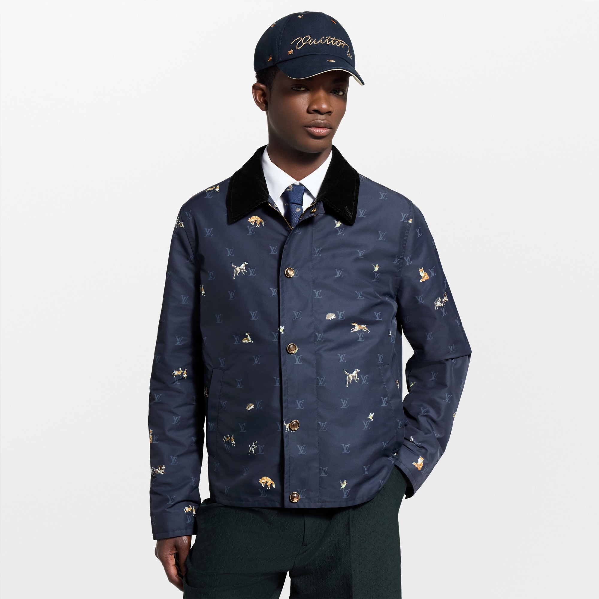 LV Blason Padded Jacket  in Pria