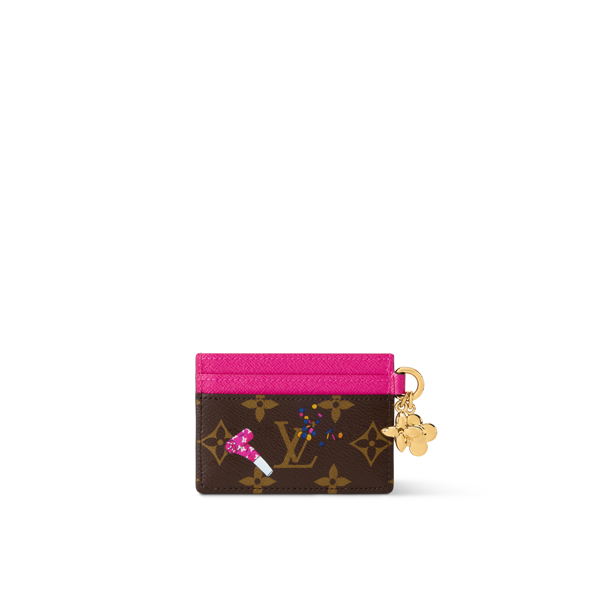 LV Charms Card Holder Monogram in Wanita