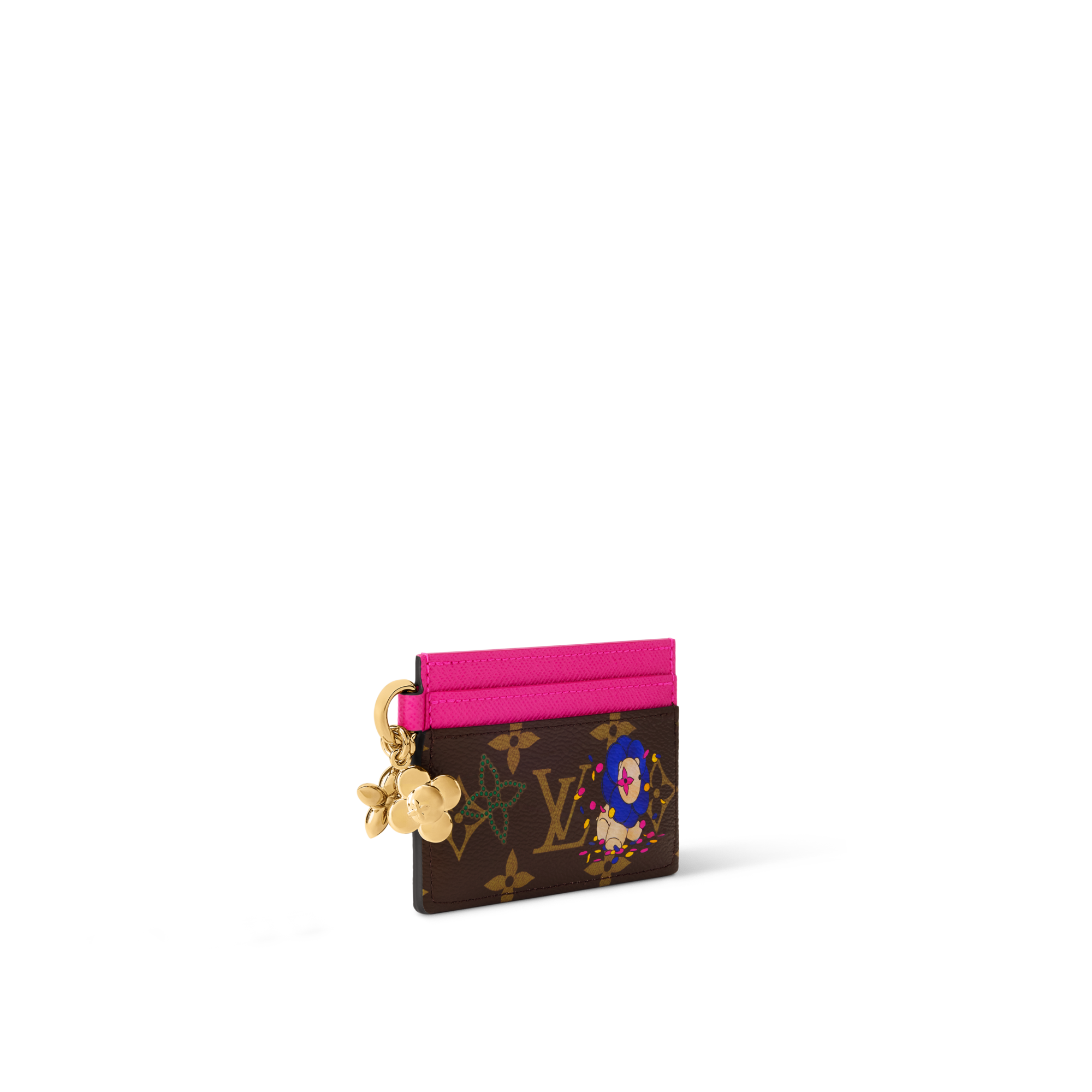 LV Charms Card Holder Monogram in Wanita