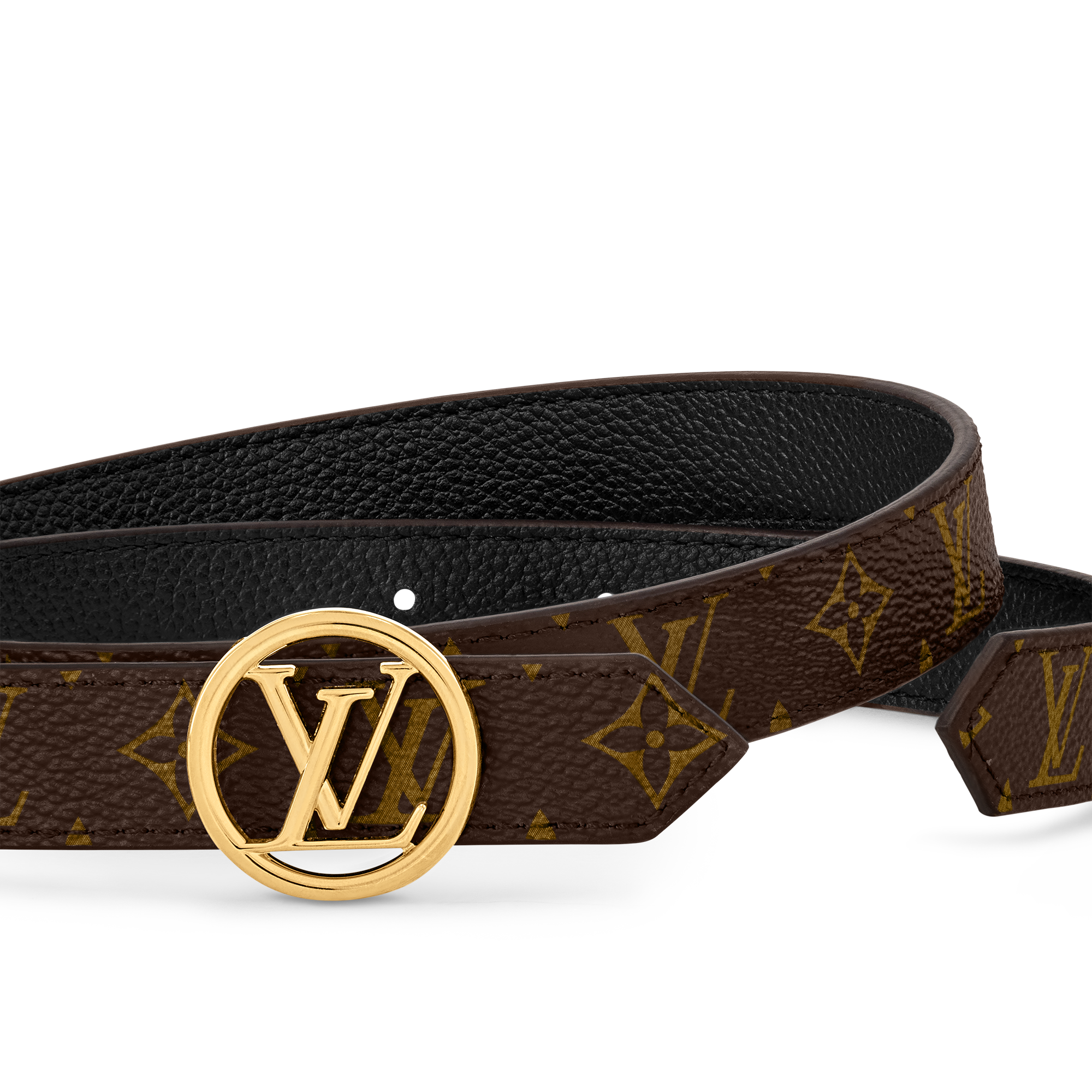 LV Circle 20mm Reversible Belt Monogram in Wanita